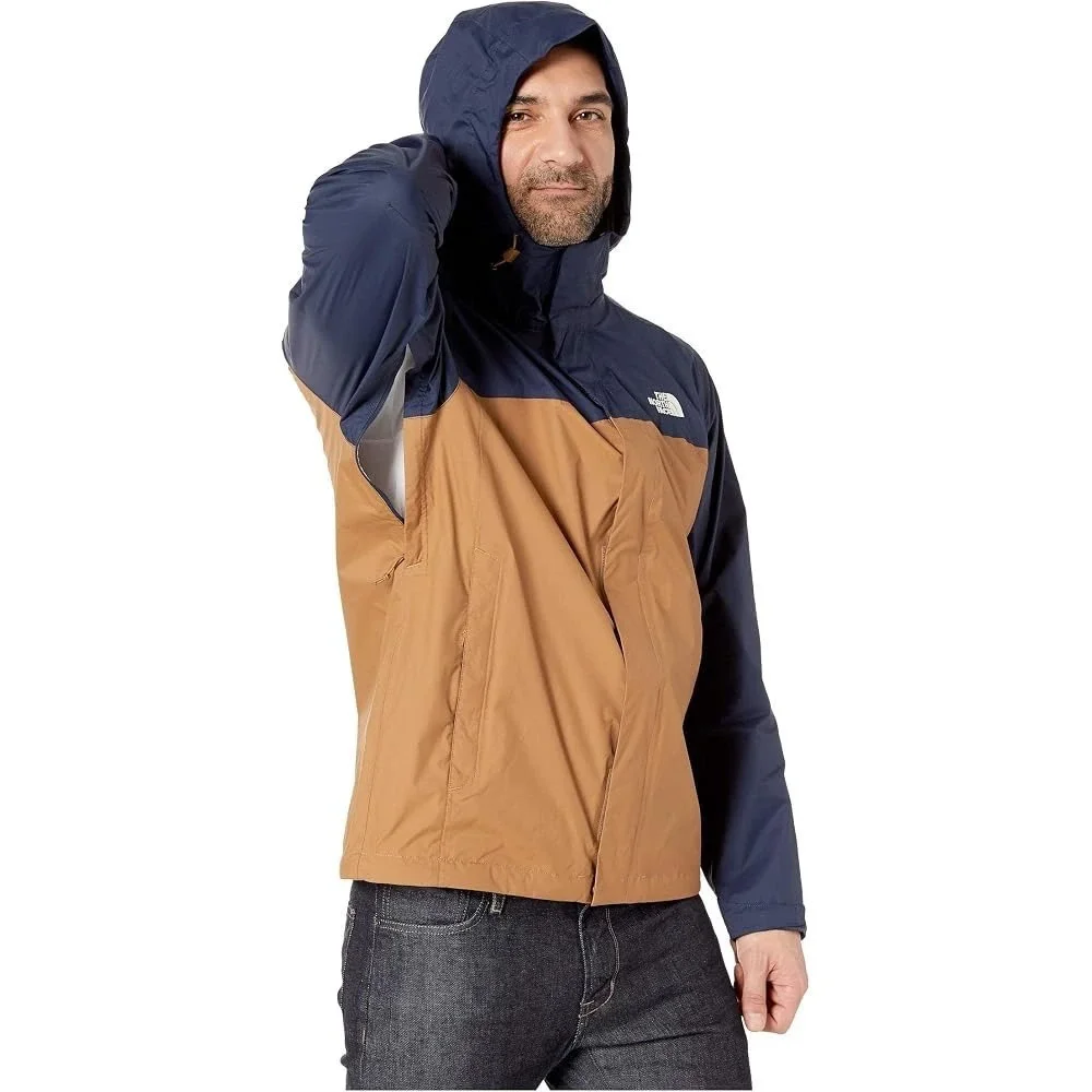 The North Face Venture 2 Rain Jacket Mens Small Navy Blue Timber DryVent Hooded